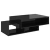 vidaXL Table basse noir brillant 105x55x32 cm bois d'ing&eacute;nierie