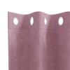 vidaXL Rideaux occultants 2 pcs Rose fonc&eacute; 140 x 175 cm Velours