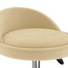 vidaXL Chaise pivotante de salle &agrave; manger Cr&egrave;me Velours