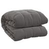 vidaXL Couverture lest&eacute;e Gris 200x225 cm 13 kg Tissu