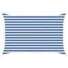vidaXL Voile d'ombre 2 x 3 m HDPE Rectangulaire Bleu et Blanc
