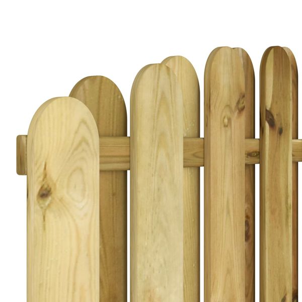 vidaXL Panneau de cl&ocirc;ture Bois de pin impr&eacute;gn&eacute; 180x(165-180) cm
