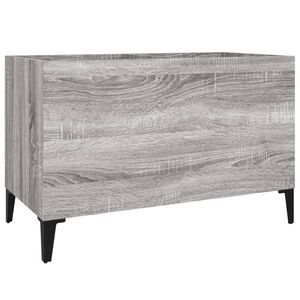 vidaXL Armoire &agrave; disques sonoma gris 74,5x38x48 cm bois d'ing&eacute;nierie