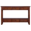 vidaXL Table console Marron classique 120x30x75cm Bois d'acajou massif