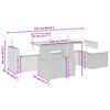 vidaXL Salon de jardin avec coussins 6 pcs beige résine tressée