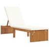 vidaXL Transat Marron 55 x 200 x 94cm Bois d'acacia massif