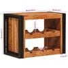 vidaXL Étagère à vin Marron 100 x 45 x 33 cm Bois d'Acacia Massif