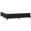 vidaXL Sommier &agrave; lattes de lit avec matelas noir 180x220 cm velours