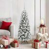 vidaXL Sapin de Noël artificiel avec 150 LED Blanc 53 x 53 x 120 cm