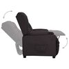 vidaXL Fauteuil Noir Similicuir