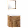 vidaXL Ensemble de mobilier de salle de bain 4 pcs Bois Ancien