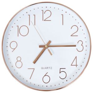 vidaXL Horloge murale 30 cm Or ros&eacute;