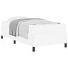 vidaXL Cadre de lit avec matelas Blanc 80 x 200 cm tissu