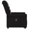 vidaXL Fauteuil inclinable de massage &eacute;lectrique Noir Tissu