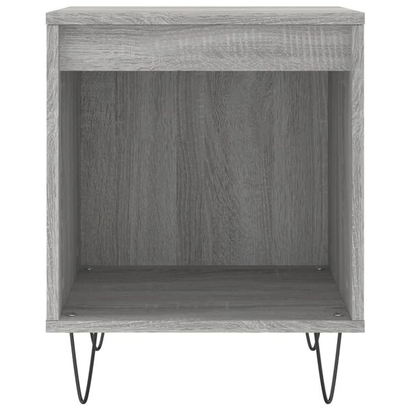 vidaXL Table de chevet sonoma gris 40x35x50 cm bois d’ingénierie