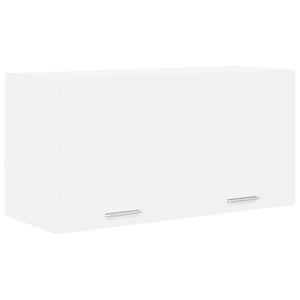 vidaXL Armoire suspendue Blanc 80 x 31 x 40 cm Bois d'ing&eacute;nierie