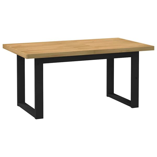 vidaXL Table &agrave; manger NOAIN pieds en forme de U 160x90x75cm massif pin
