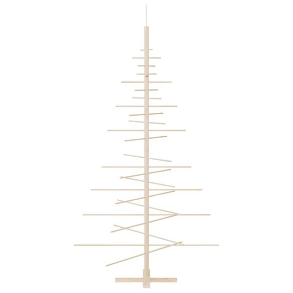 vidaXL Arbre de Noël en bois pour décoration 180 cm bois massif de pin