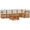 vidaXL Ensemble de canap&eacute;s d'ext&eacute;rieur 6 pc Naturel Polyester