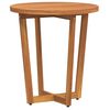 vidaXL Table d'appoint de jardin ronde &Oslash;55x60 cm en bois d'acacia massif