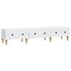 vidaXL Meuble TV Blanc 147 x 34,5 x 30 cm Bois d'ing&eacute;nierie