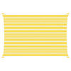vidaXL Voile d'ombre Jaune et blanc 6 x 4 m 100 % polyester Oxford
