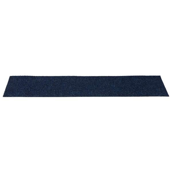 vidaXL Tapis d'escalier autocollants 30 pi&egrave;ces 76 x 20 cm Bleu marine Rectangulaire