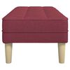 vidaXL banc avec coussin Bordeaux 113 x 57 x 39 cm tissu