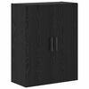 vidaXL Haut Armoire 2 pcs Ch&ecirc;ne noir 69,5 x 34 x 180 cm