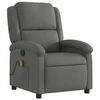 vidaXL Fauteuil de massage inclinable Gris fonc&eacute; Tissu