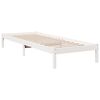 vidaXL Cadre de lit extra long sans matelas 80x210 cm bois massif pin