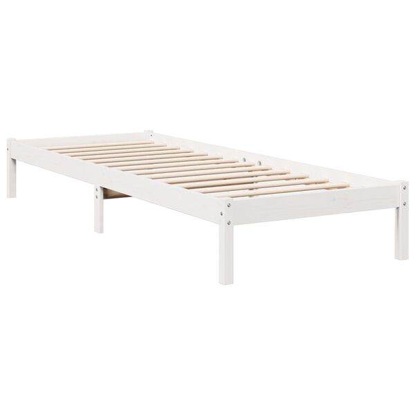 vidaXL Cadre de lit extra long sans matelas 80x210 cm bois massif pin