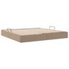 vidaXL Lit de Rangement avec matelas Cappuccino 200 x 200 cm Faux cuir