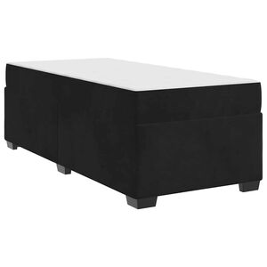 vidaXL Cadre de lit avec matelas avec matelas Noir 80 x 200 cm Velours