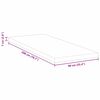 vidaXL Surmatelas Blanc 90 x 200 cm Tissu Jacquard