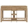 vidaXL Lit Superpos&eacute; pour Enfants Ch&ecirc;ne artisanal 80 x 190 cm