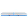 vidaXL Tapis gonflable de gymnastique avec pompe 800x100x10cm PVC Bleu