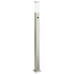 vidaXL Borne lumineuse avec d&eacute;tecteur 110 cm en acier inoxydable IP44