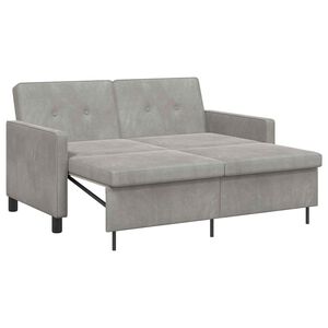 vidaXL Canap&eacute;-Lit Gris clair 154 x 94,5 x 80,5 cm Tissu