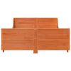 vidaXL Cadre de lit sans matelas cire marron 120x200cm bois pin massif