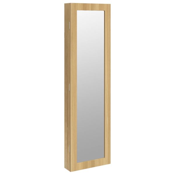 vidaXL Armoire à bijoux avec miroir murale 30x8,5x106 cm