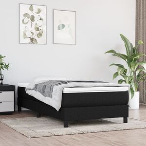 vidaXL Matelas de lit &agrave; ressorts ensach&eacute;s fermet&eacute; moyenne Noir 80x200x20 cm Tissu