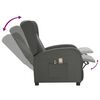 vidaXL Fauteuil &eacute;lectrique de massage Gris fonc&eacute; Tissu