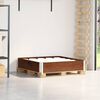 vidaXL Collier de palette marron 100x100 cm bois de pin solide
