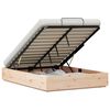 vidaXL Cadre de lit ottoman avec rangement Naturel 150 x 200 cm