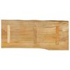 vidaXL Dessus de table 90x40x2,5 cm bord vivant bois massif manguier