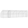 vidaXL Kennel pour Chiens 4 pc Argent&eacute; 8 x 2 x 2 m Acier galvanis&eacute;
