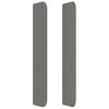 vidaXL Tête de lit avec oreilles Gris foncé 163x16x118/128 cm Tissu