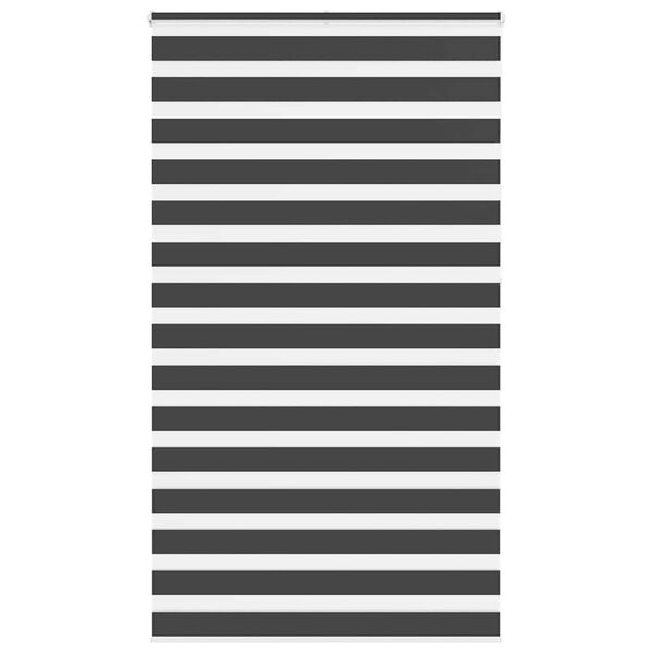 vidaXL Store z&egrave;bre noir 135x230 cm largeur du tissu 130,9 cm polyester