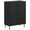 vidaXL Meuble de Rangement de Salle de Bain ARNHEM Noir